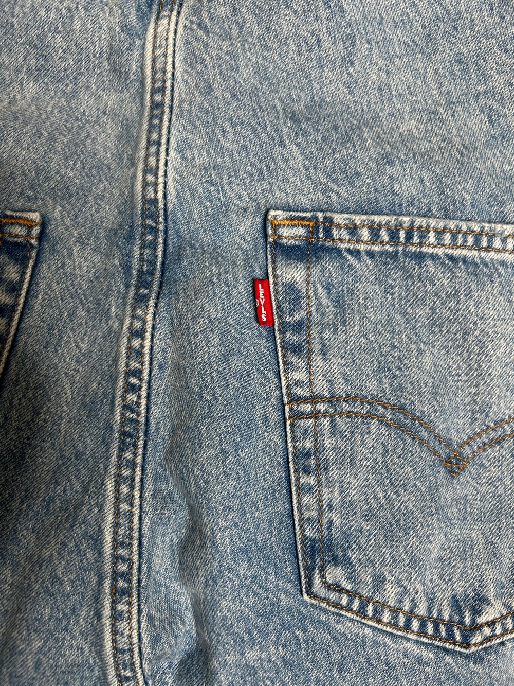 Levi’s Light Wash Straight Leg Denim Jean Overalls Women’s Size Medium - Picture 4 of 5